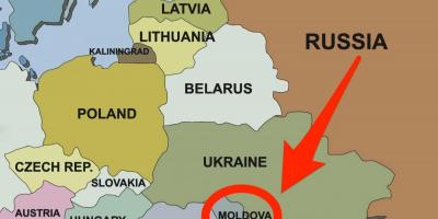 Moldova haritası 
