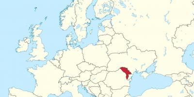 Moldova Avrupa haritası 